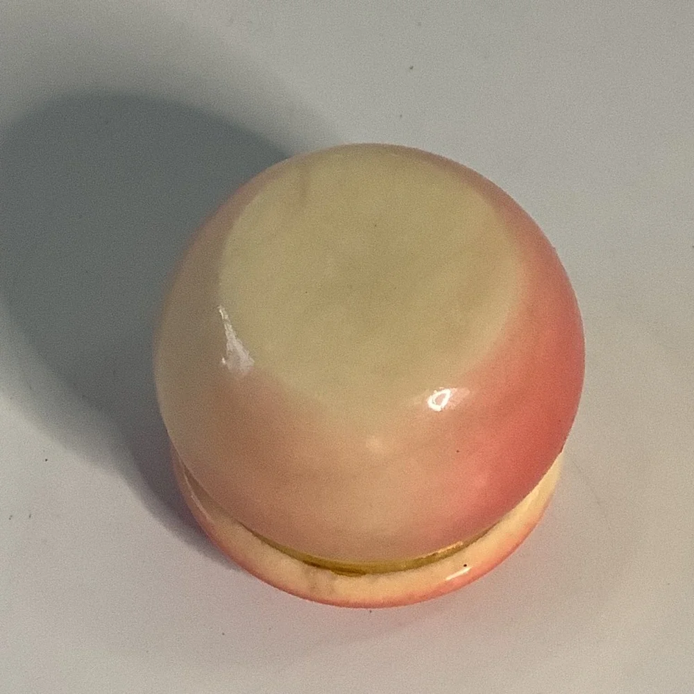 Vintage Italian Alabaster Trinket Box St Peters Square in Rome